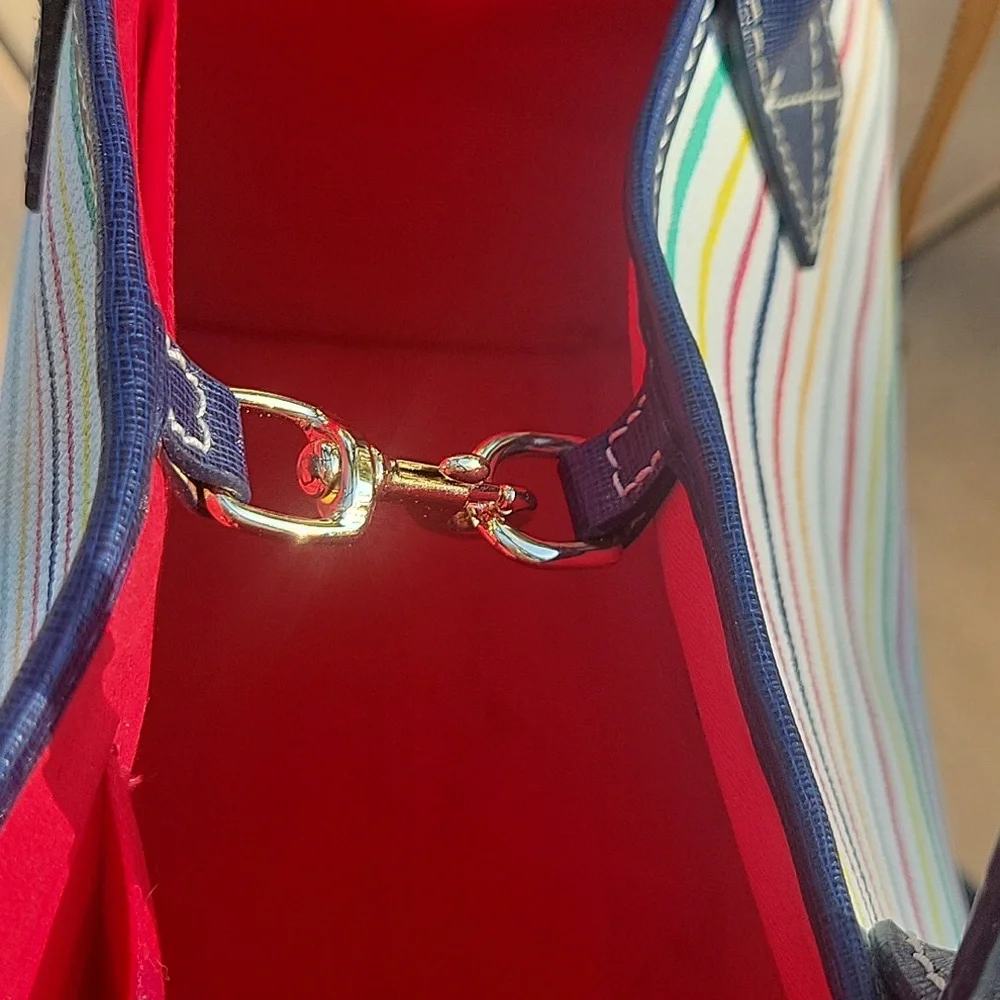 DOONEY & BOURKE Multi-Color Striped Small Tote